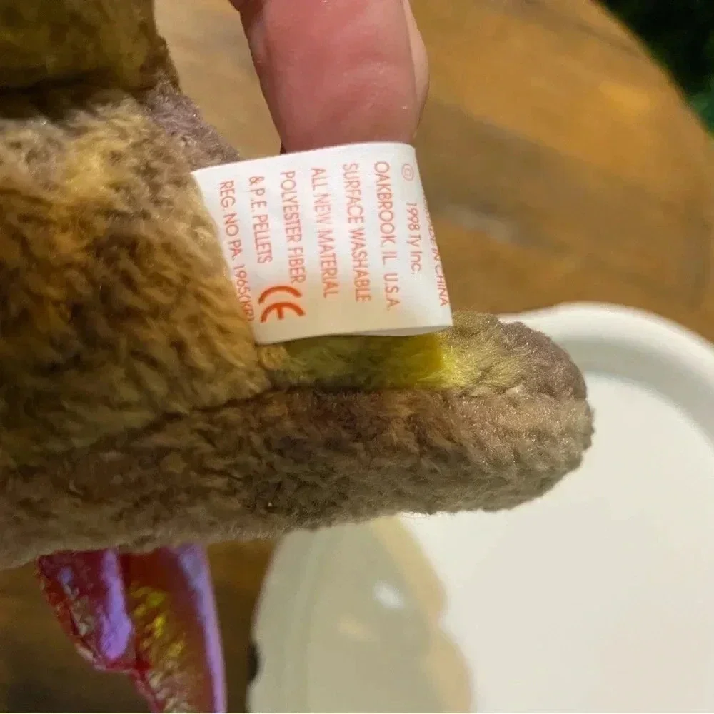 Rare - Retired Ty Beanie Baby Scorch the Dragon with Tag Errors